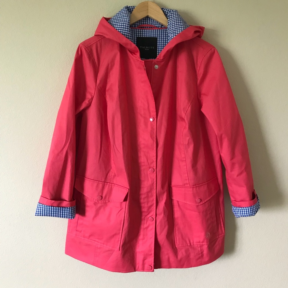 Women's Red Rain Jacket